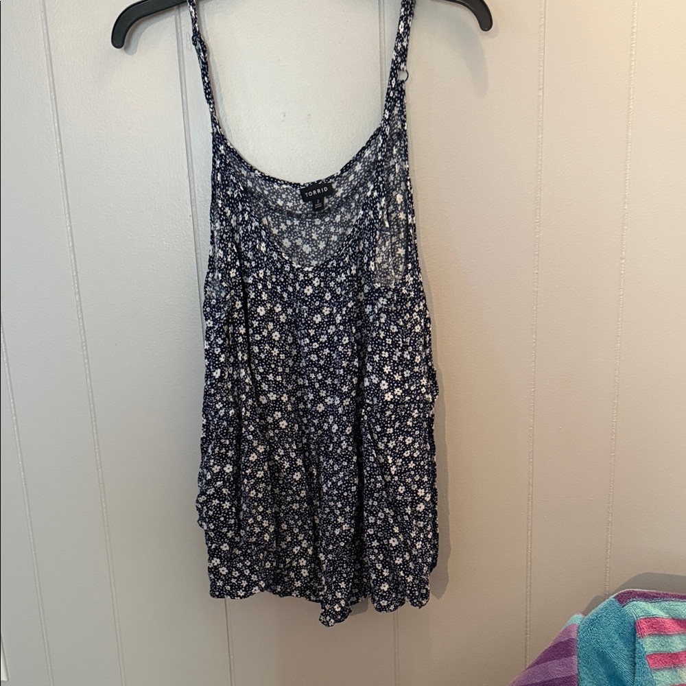 Torrid Navy Blue Floral Camisole